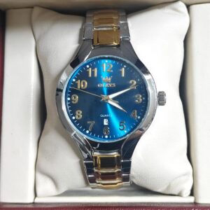 Olevs 3650 CH For Man - Silver Gold Blue | Rovelle