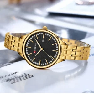 Curren 9099 For Women - Gold Black | Rovelle