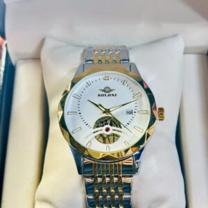 Soloni 1018 CH For Men - Silver Gold White With Premium Box | Rovelle