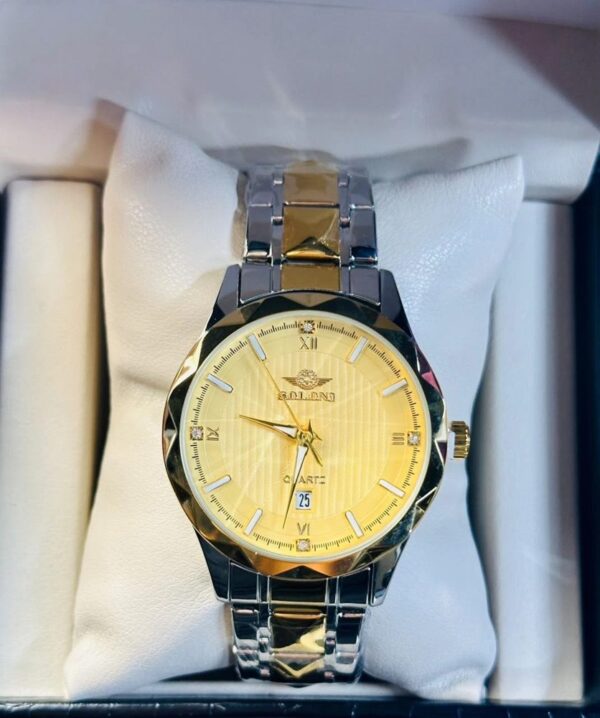 Soloni 1016 M For Men - Silver Gold with Premium Box | Rovelle