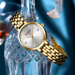 Curren 9106 Ladies Watch - Gold White | Rovelle
