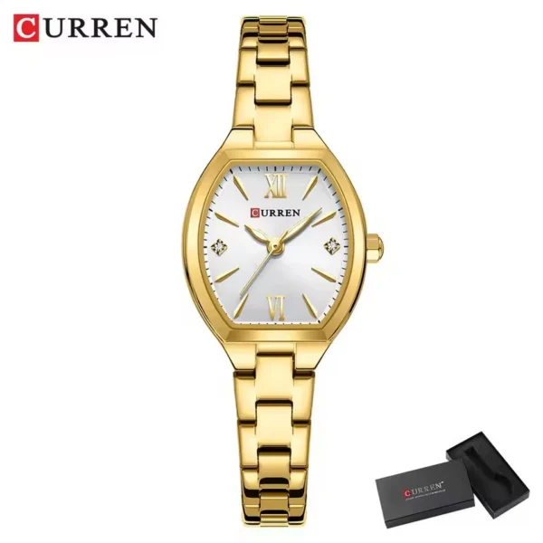 Curren 9112 Ladies Watch - Gold White | Rovelle