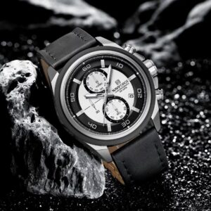 Naviforce 8075 For Men - Black White | Rovelle