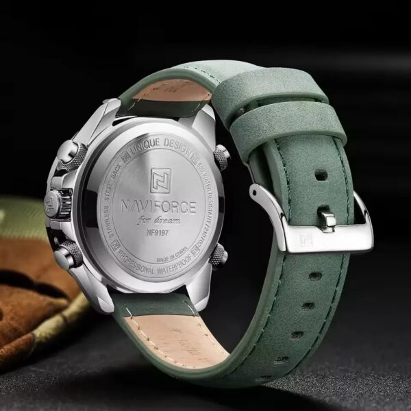 Naviforce 9197 L - Silver Green | Rovelle