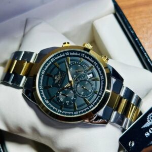 Soloni 3010 For Men - Silver Gold Black With Premium Box | Rovelle