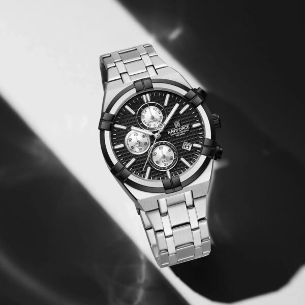 Naviforce 8042 CH - Silver Black Naviforce 8042 CH - Silver Black | Rovelle