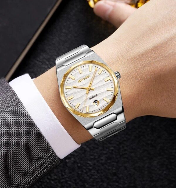 Skmei 9382 CH For Men - Silver Gold White | Rovelle