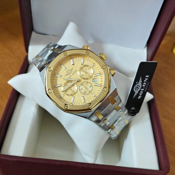 Soloni 3011 M For Men - Silver Gold With Premium Box Soloni 3011 M For Men - Silver Gold With Premium Box | Rovelle
