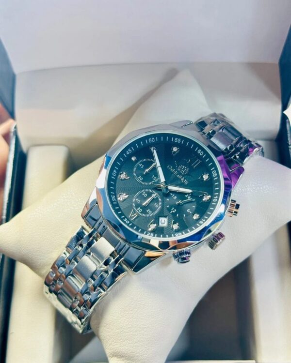 Soloni 3002 For Men - Silver Black With Premium Box | Rovelle