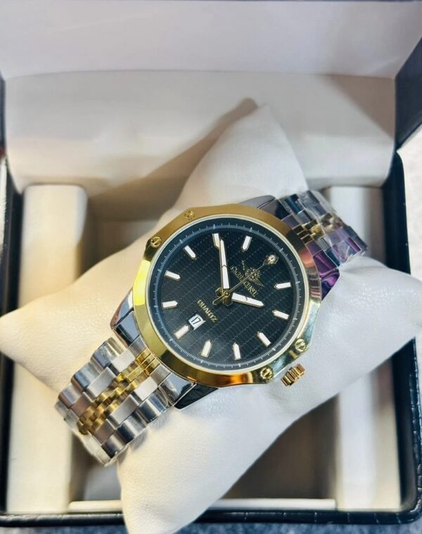 Soloni 1007 For Men - Silver Gold Black With Premium Box | Rovelle