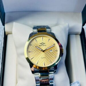 Soloni 1015 For Men - Silver Gold With Premium Box | Rovelle