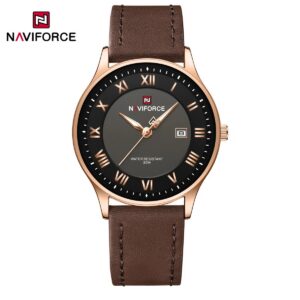 Naviforce 9290 L For Men - Dark Brown Black | Rovelle
