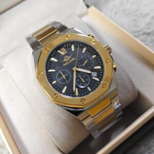 Soloni 3001 For Men - Silver Gold Black With Premium Box | Rovelle