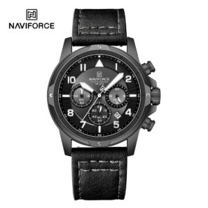 Naviforce 8077 L - Black White | Rovelle