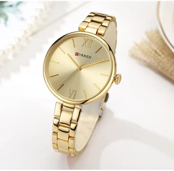 Curren 9017 CH - Gold For Women | Rovelle