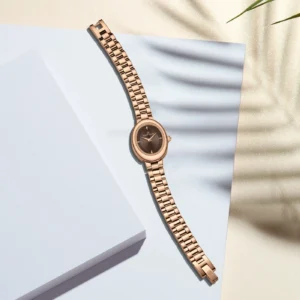NAVIFORCE 5081 Ch Women Watch - Rose Brown | Rovelle