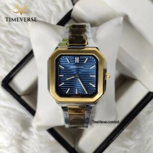 Universe Point 7751 Men's Watch - Silver Gold Blue | Rovelle