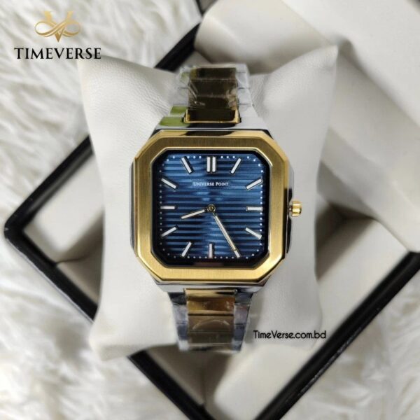 Universe Point 7751 Men's Watch - Silver Gold Blue | Rovelle