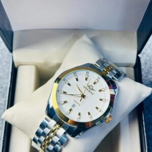 Soloni 1006 M For Men - Silver Gold White with Premium Box | Rovelle