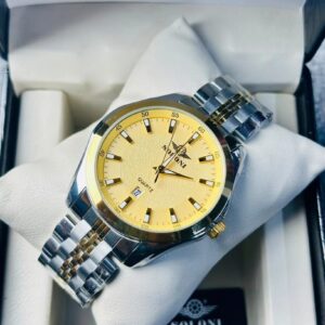 Soloni 1006 M For Men - Silver Gold with Premium Box | Rovelle