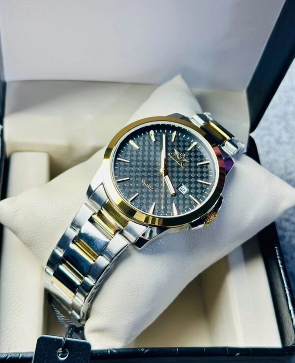 Soloni 1015 For Men - Silver Gold Black With Premium Box | Rovelle