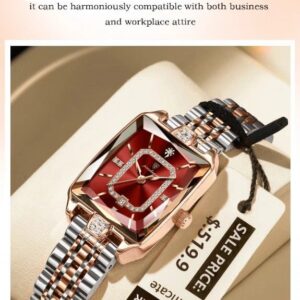 Poedagar 785 Ladies Watch - Silver Rose Red | Rovelle