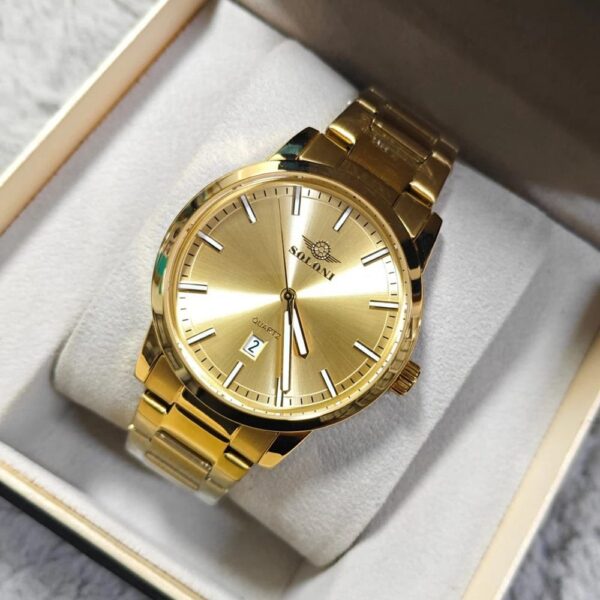 Soloni 1022M For Men - Gold With Premium Box | Rovelle