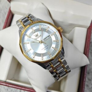 Olevs 3662 CH For Man - Silver Gold White | Rovelle