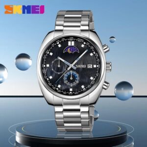 SKMEI 9325 For Men - Silver Black | Rovelle