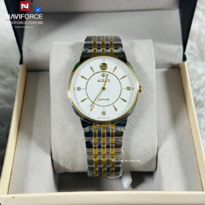 Aolix 9156 Men's Watch - Silver Gold White | Rovelle