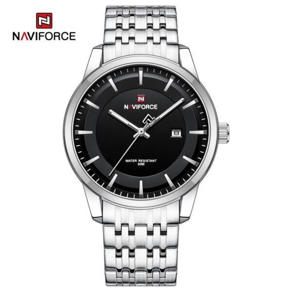 Naviforce 9228 - Silver Black For Man | Rovelle