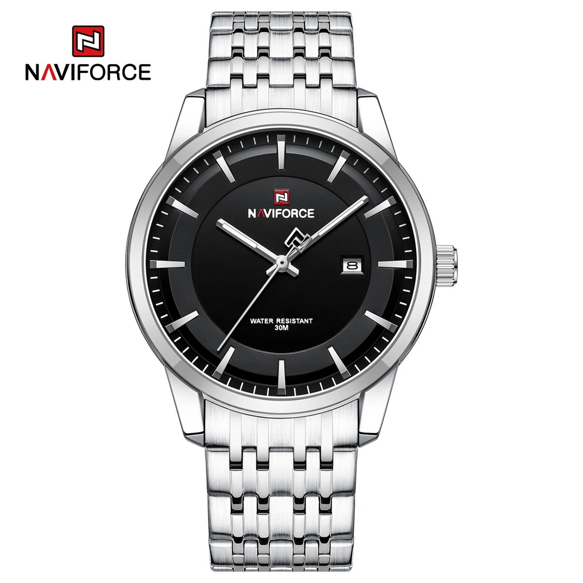 Naviforce 9228 - Silver Black For Man