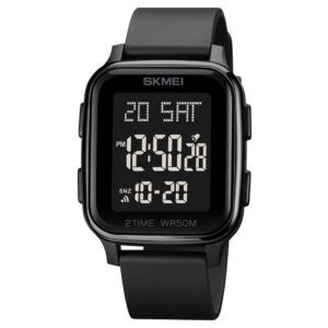 Skmei 1858 Silicone strap Men - Black | Rovelle