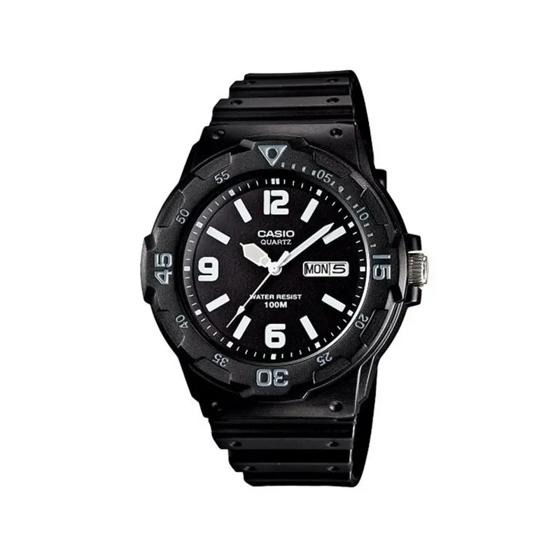 Casio Youth Day Date Red Resin Belt Watch MRW-200H-1B2VDF
