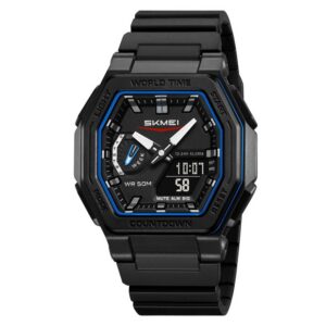 Skmei 2438 For Men - Black Blue | Rovelle