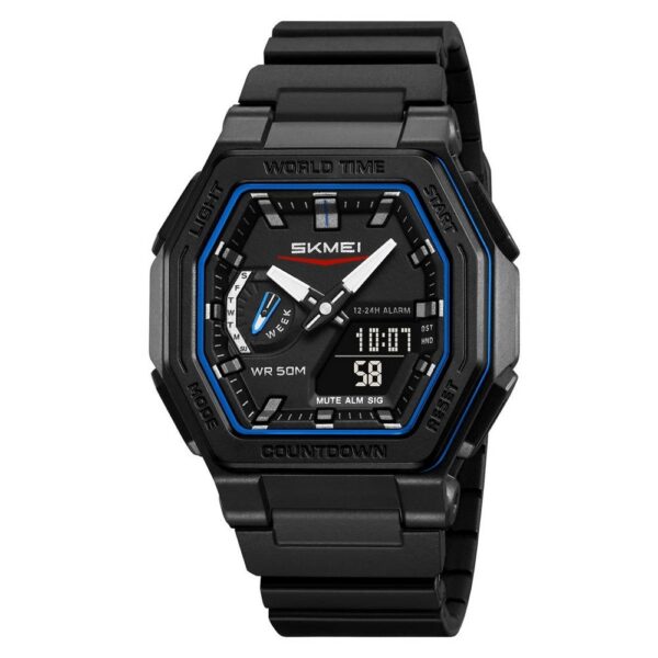Skmei 2438 For Men - Black Blue Skmei 2438 For Men - Black Blue | Rovelle