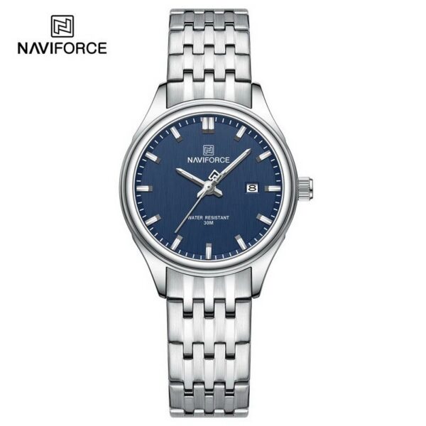 Naviforce 8039 - Silver Blue For Woman Naviforce 8039 - Silver Blue For Woman | Rovelle