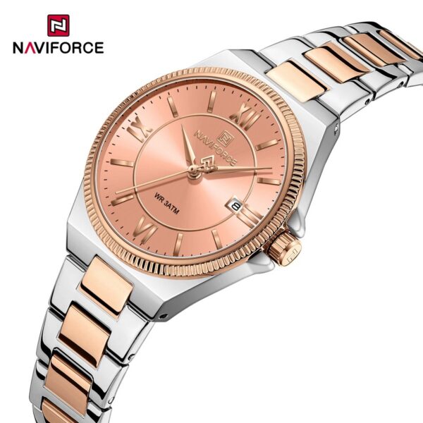 Naviforce 5073 Women's Watch - Silver Rose Pink | Rovelle
