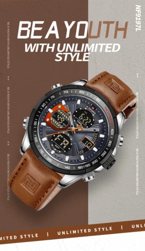 Naviforce 9197 L - Brown Black | Rovelle