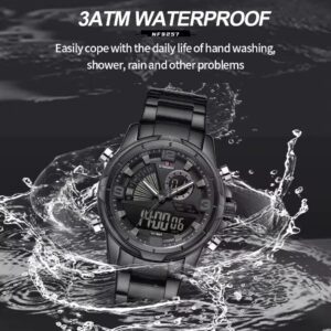 Naviforce 9257 For Men - Black | Rovelle
