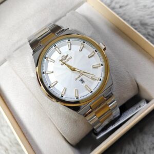 Soloni 1005M For Men - Silver Gold White With Premium Box | Rovelle