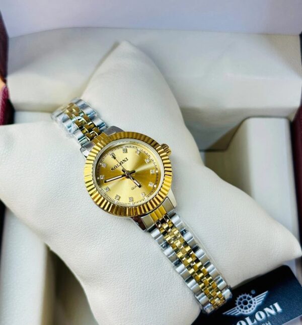Soloni 1039 For Women - Silver Gold With Premium Box | Rovelle
