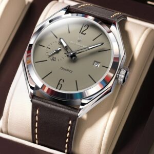 Poedagar 689L For Men - Silver Brown Gray | Rovelle