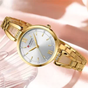 Curren 9092 CH For Women - Gold White | Rovelle