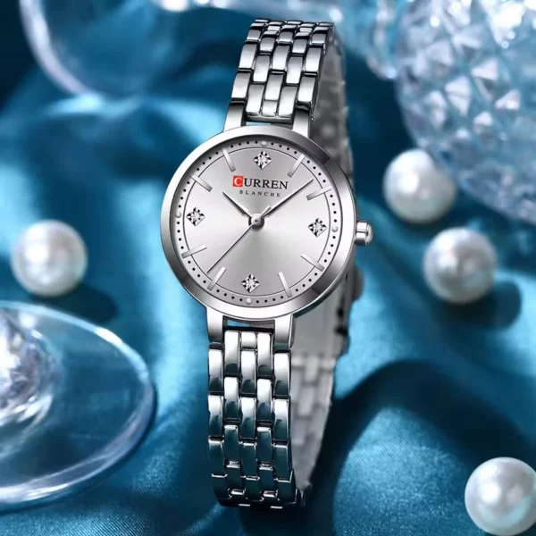 Curren 9106 Ladies Watch - Silver | Rovelle