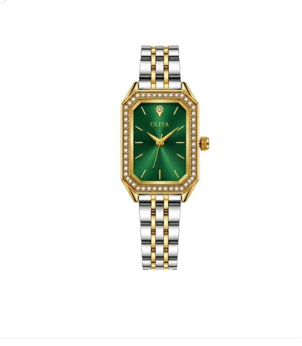 Oliya 6810 Ladies Watch -Silver Gold Green Oliya 6810 Ladies Watch -Silver Gold Green | Rovelle