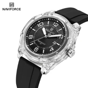 NAVIFORCE 6119 T For Men - Silver Black | Rovelle