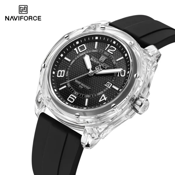 NAVIFORCE 6119 T For Men - Silver Black | Rovelle
