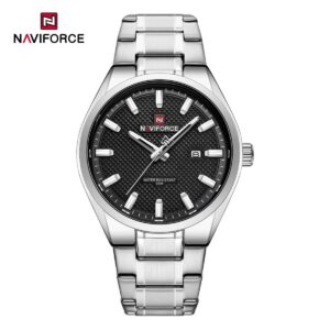 Naviforce 9284 CH For Men - Silver Black | Rovelle