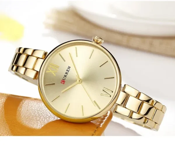 Curren 9017 CH - Gold For Women | Rovelle